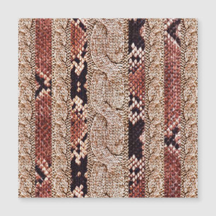 ニットウェアテクスチャ、幾何学的スネークパターン。