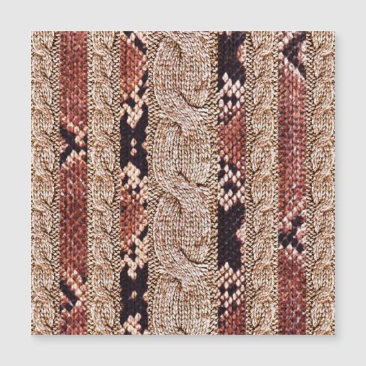 ニットウェアテクスチャ、幾何学的スネークパターン。 (正面)