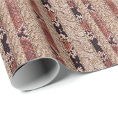 ニットウェアテクスチャ、幾何学的スネークパターン。 ラッピングペーパー (ロールコーナー)