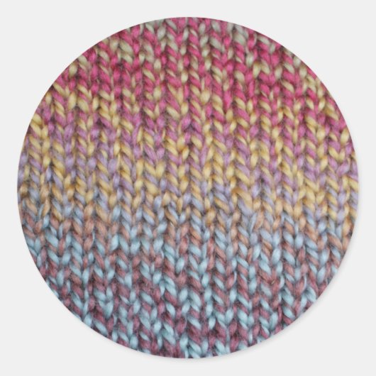 ニットカラフル ラウンドシール (正面)