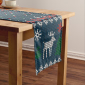 ニットクリスマスディアパインツリー装飾品 ショートテーブルランナー (インサイチュ)