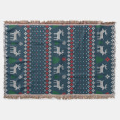 ニットクリスマスディアパインツリー装飾品 スローブランケット (正面)