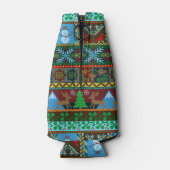 ニットクリスマストナディア雪だるまホリデイ |名前 ボトルクーラー (裏面)