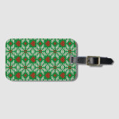 ニットクリスマスパターン ラゲッジタグ (正面横)