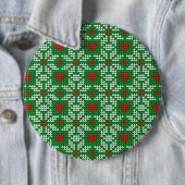 ニットクリスマスパターン 缶バッジ (インサイチュ)