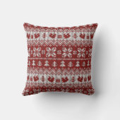 ニットクリスマスヴィンテージのシームレスな装飾パット クッション (裏面)