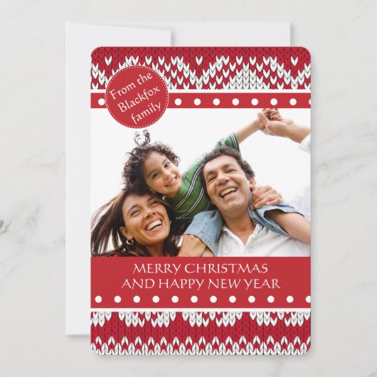 ニットクリスマス シーズンカード (正面)