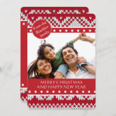 ニットクリスマス シーズンカード (正面/裏面)