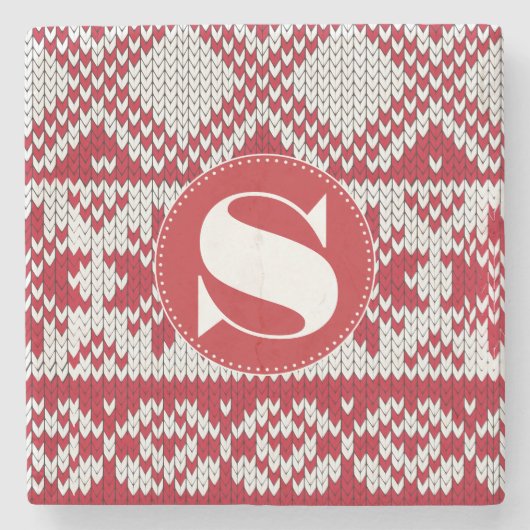ニットクリスマス ストーンコースター (正面)