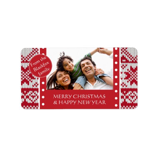 ニットクリスマス ラベル (正面)