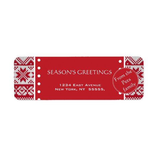 ニットクリスマス ラベル (正面)