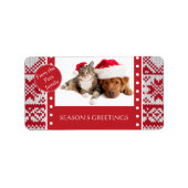 ニットクリスマス ラベル (正面)