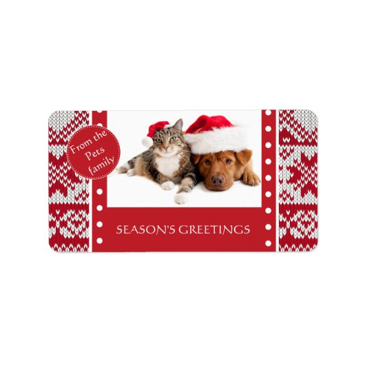 ニットクリスマス ラベル (正面)