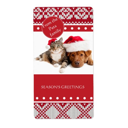 ニットクリスマス ラベル (正面)