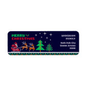 ニットサンタズライクリスマス差出人住所 ラベル (正面)