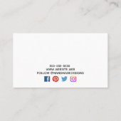 ニットシェブロンヤーンアーツ&クラフツ 名刺 (裏面)