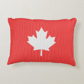 ニットスタイルメープルリーフ編み物モチーフ アクセントクッション (裏面)