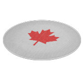 ニットスタイルメープルリーフ編み物モチーフ カッティングボード (角)