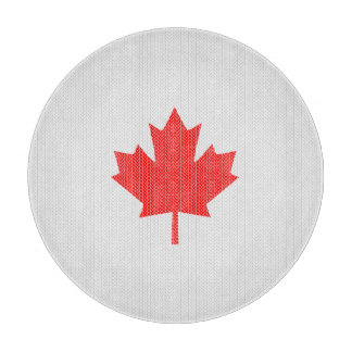 ニットスタイルメープルリーフ編み物モチーフ カッティングボード