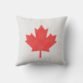 ニットスタイルメープルリーフ編み物モチーフ クッション (裏面)