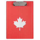 ニットスタイルメープルリーフ編み物モチーフ クリップボード (正面)