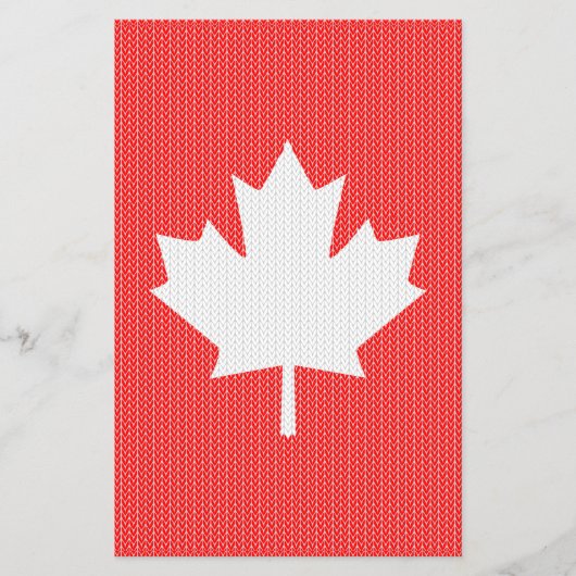 ニットスタイルメープルリーフ編み物モチーフ チラシ (正面)