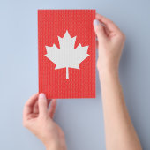 ニットスタイルメープルリーフ編み物モチーフ チラシ (ハンドル)