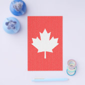 ニットスタイルメープルリーフ編み物モチーフ チラシ (シングル)