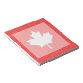 ニットスタイルメープルリーフ編み物モチーフ ノートパッド (アングル)