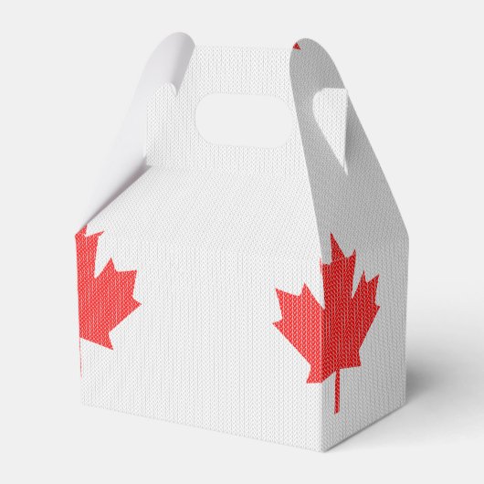 ニットスタイルメープルリーフ編み物モチーフ フェイバーボックス (正面サイド)