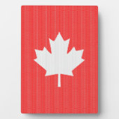 ニットスタイルメープルリーフ編み物モチーフ フォトプラーク (正面)