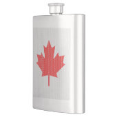 ニットスタイルメープルリーフ編み物モチーフ フラスク (左)