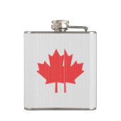 ニットスタイルメープルリーフ編み物モチーフ フラスク (裏面)