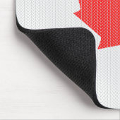 ニットスタイルメープルリーフ編み物モチーフ マウスパッド (コーナー)