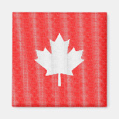 ニットスタイルメープルリーフ編み物モチーフ マグネット (正面)