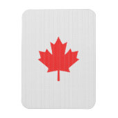 ニットスタイルメープルリーフ編み物モチーフ マグネット (縦)