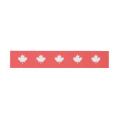 ニットスタイルメープルリーフ編み物モチーフ 招待状ベリーバンド (フラット)