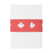 ニットスタイルメープルリーフ編み物モチーフ 招待状ベリーバンド (裏面例)