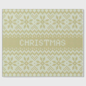 ニットステッチパターン7セージID208 ラッピングペーパー (フラット)