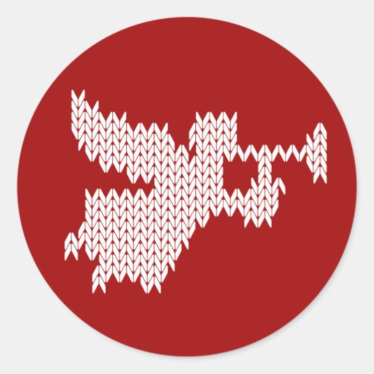 ニットタンペットエンジェルクリスチャン宗教出生 ラウンドシール (正面)