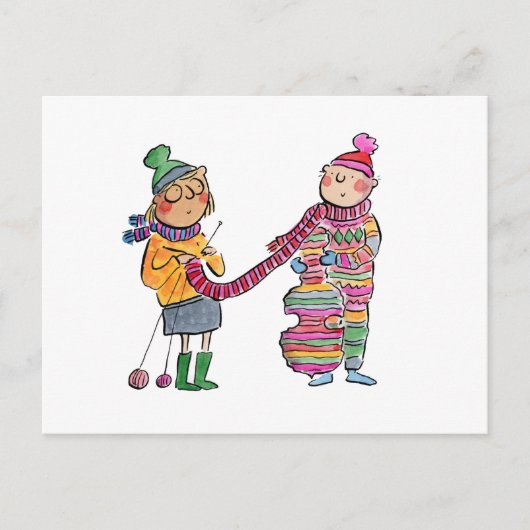 ニットチェロ ポストカード (正面)