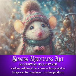 ニットハットデコップカントリークリスマスマウス 薄葉紙