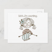 ニットハート編み物供給ステッチカウンター ポストカード (正面/裏面)