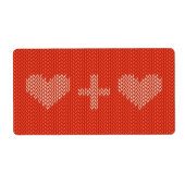 ニットハート ラベル (正面)