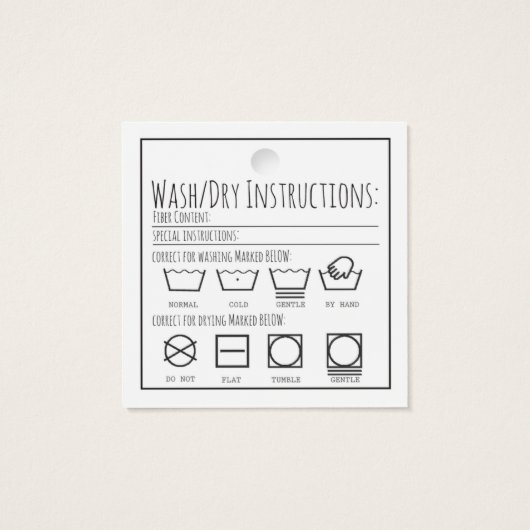 ニットバイハンドスクエアつるラベル気にとニット用ラベル (裏面)