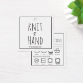 ニットバイハンドスクエアつるラベル気にとニット用ラベル (デスク)