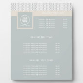 ニットパターンモダンプロフェッショナルロゴ フォトプラーク (正面)