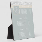 ニットパターンモダンプロフェッショナルロゴ フォトプラーク (側面)