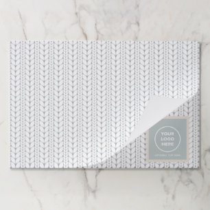 ニットパターンモダンプロフェッショナルロゴ ペーパーパッド