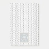 ニットパターンモダンプロフェッショナルロゴ ポストイット (正面)